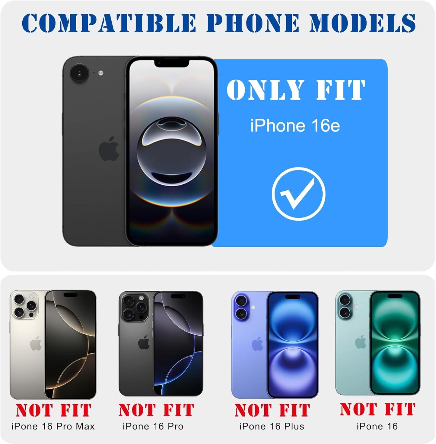 for iPhone 16e Case, Vintage Camo Pattern Design for Men Boys Teens, Cool Camouflage Shockproof Protective Cover for Girls Women - Blue