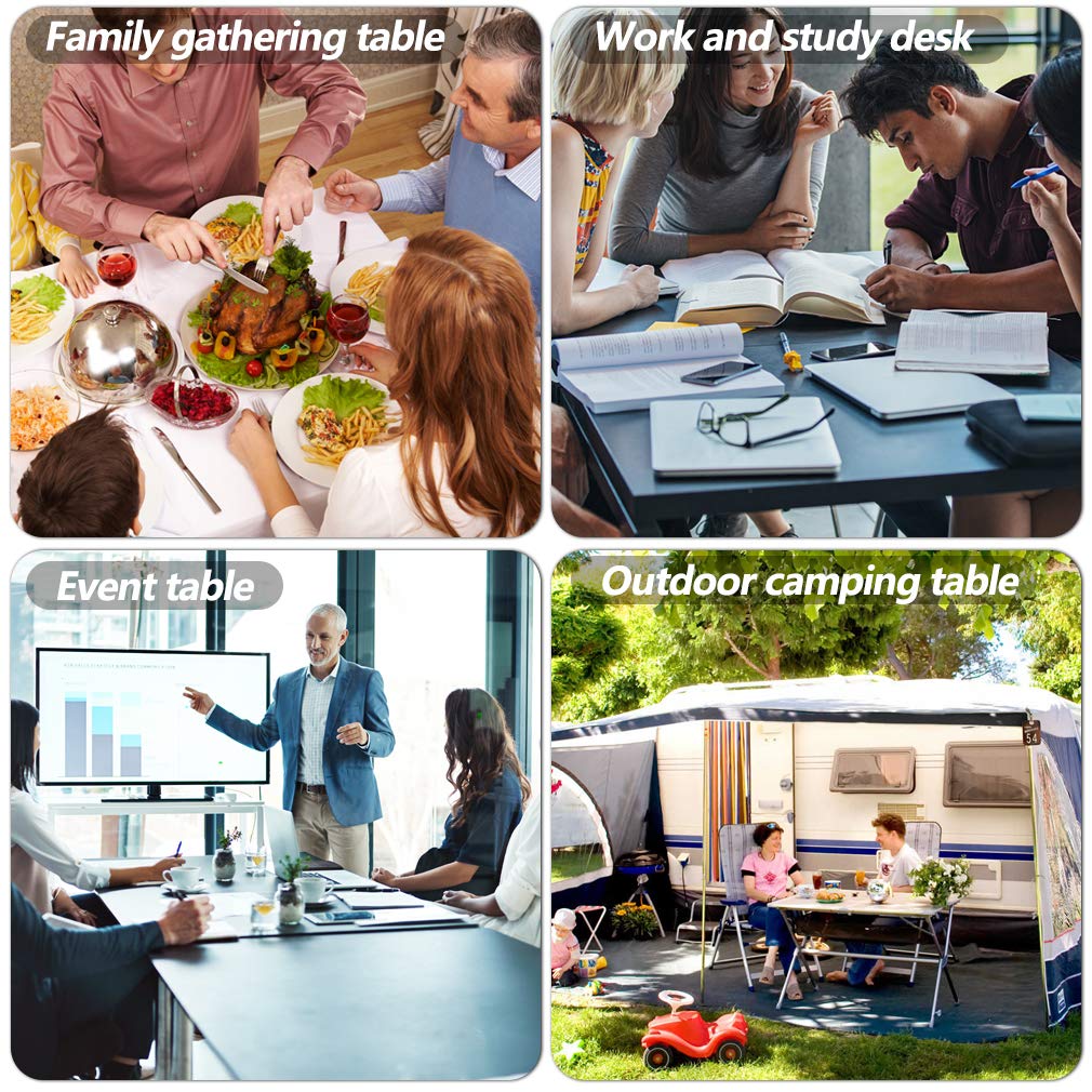 BestOffice | 6FT Folding Table | White | Portable Plastic Table