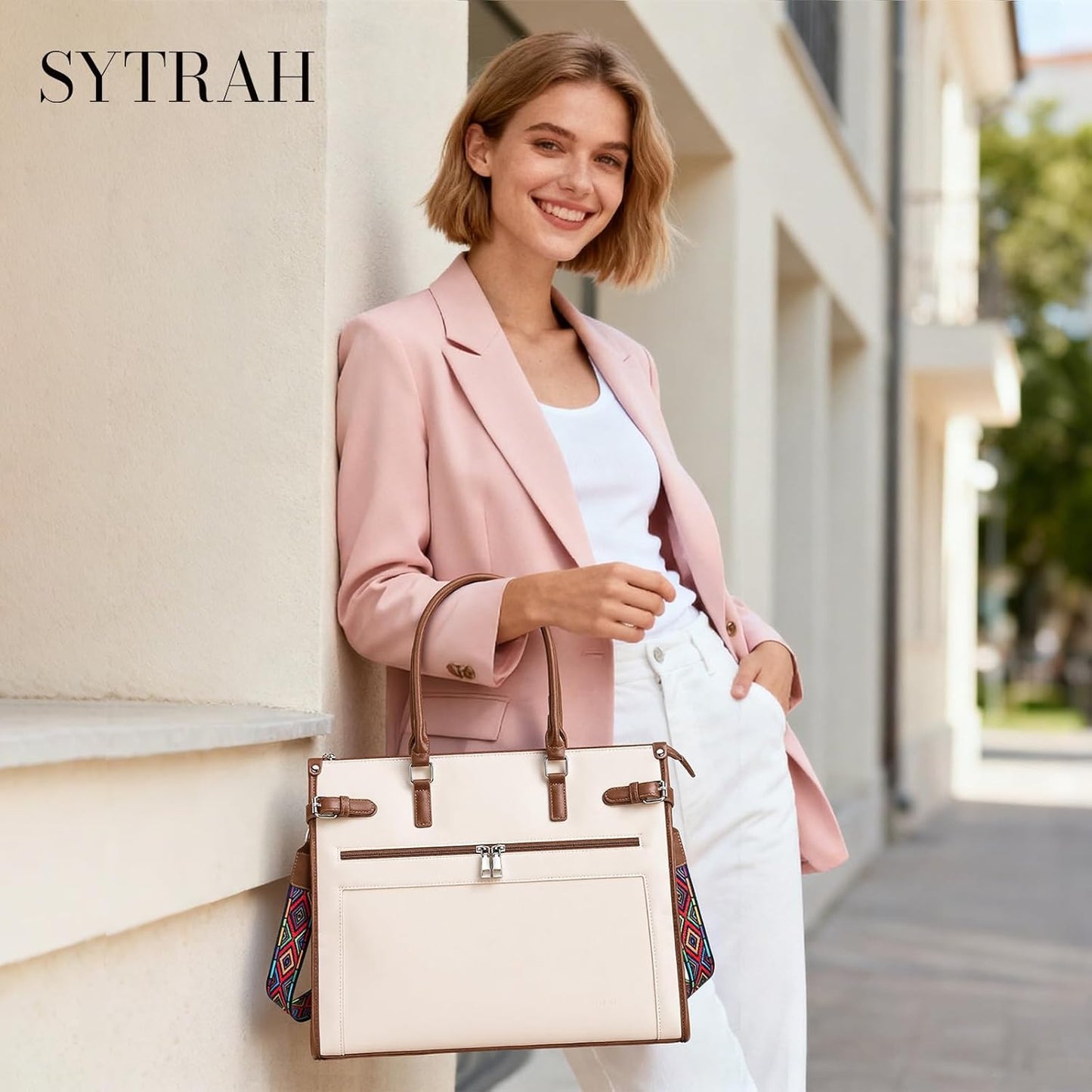 Laptop Tote Bag for Women Briefcase Laptop Purse, 15.6 inch Computer Work Bags with Satchel Purse