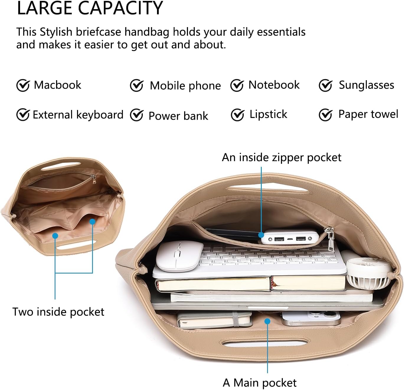 Official Document Computer Bag Stylishly Sleek with Multiple Compartments and Easy to Carry Design