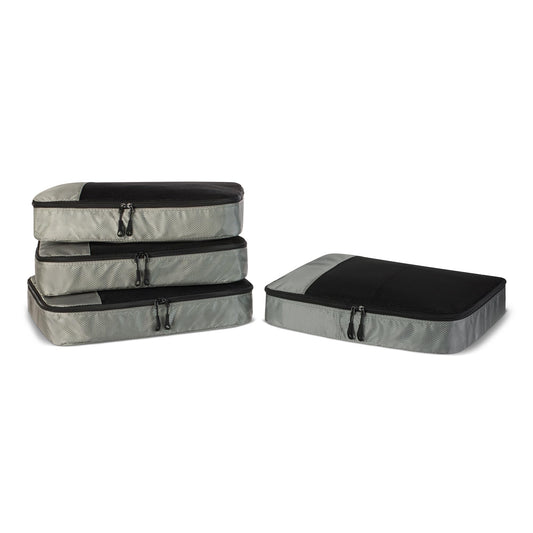 Amazon Essentials 4-Piece Packing Cubes Travel Accessories Set, Luggage Organizer, Suitcase
