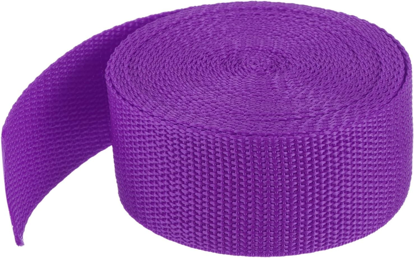 MECCANIXITY Lightweight Polypropylene Webbing Strap 1 1/2" 5 Yard Backpack Strapping Band Purplish Red for Outdoor Luggage Cargo Straps