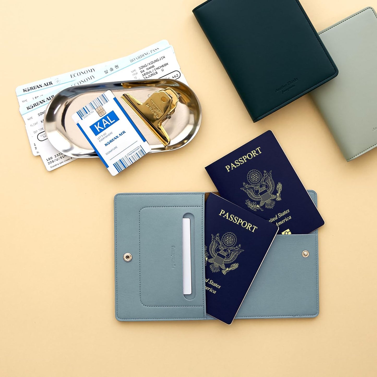 carrotez Family Travel Document Organizer – Premium RFID Blocking Leather Passport Holder & Wallet