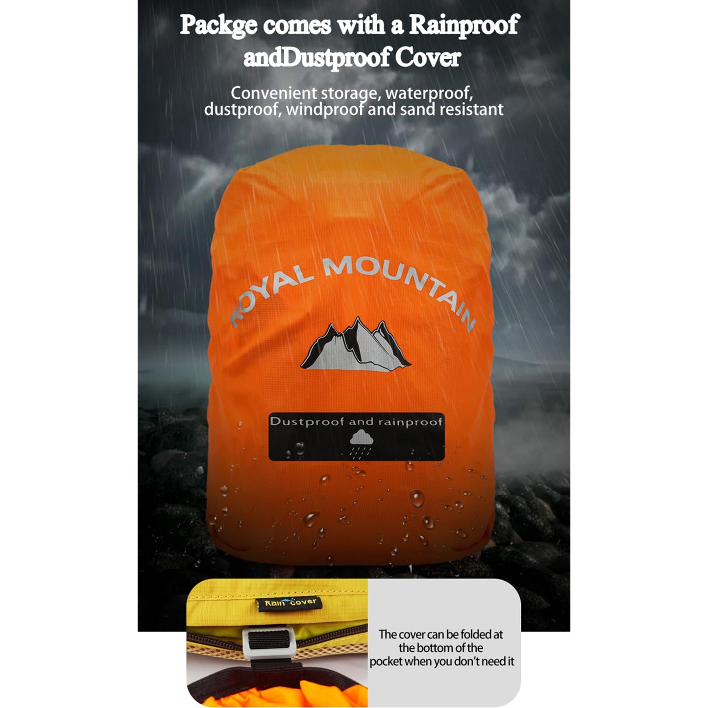 ROYAL MOUNTAIN Small Hiking Backpack, 20L Lightweight Travel Backpacks For Men Women, Water