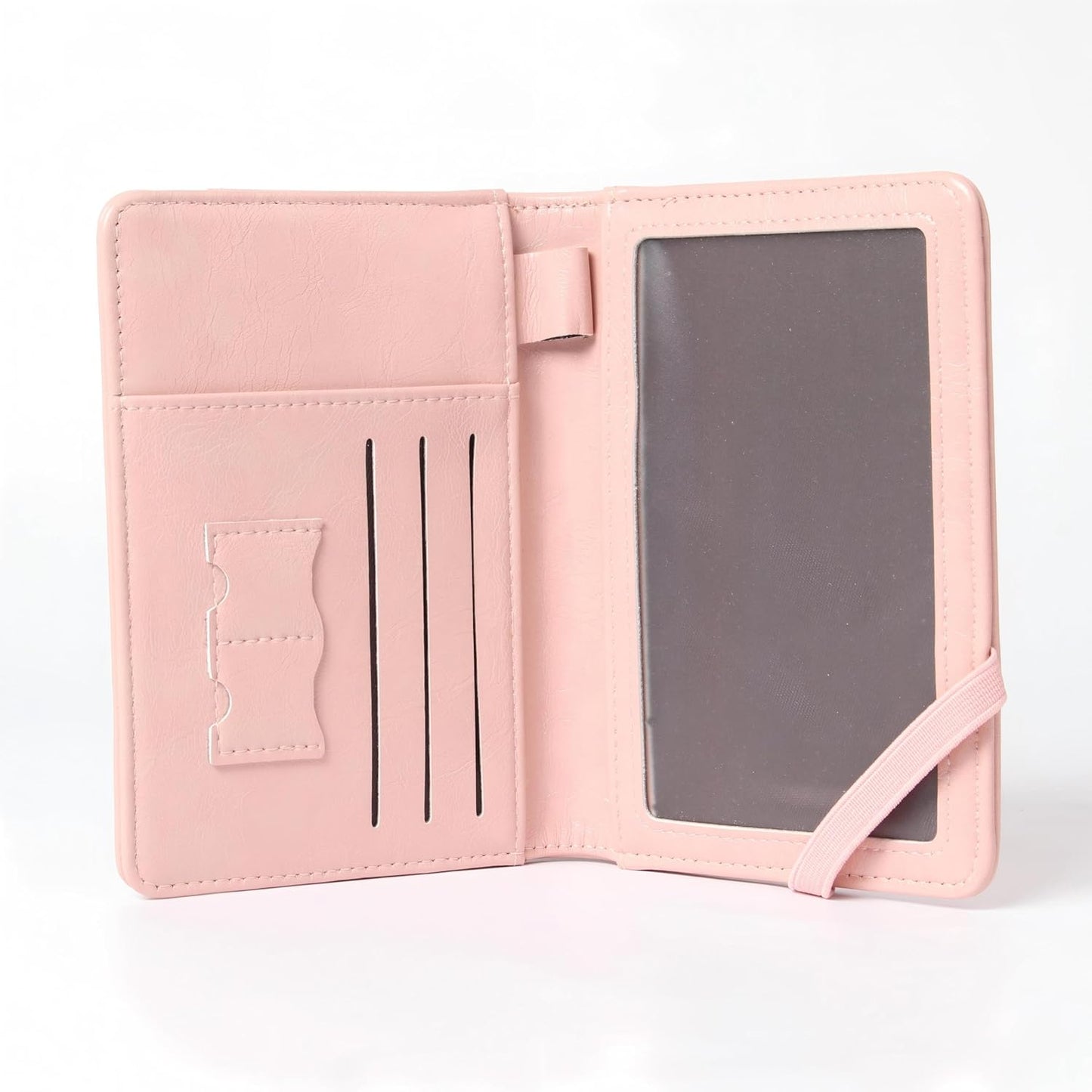 RFID Passport Wallet, RFID Passport Holder for Wallet, Essential Travel Anti-Theft Wallet Storage Case, Anti-Theft Protective Case,Pink
