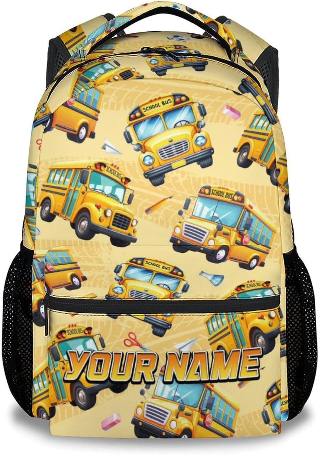 Kid Backpack Boys - Custom School Bus Backpacks with Name for Toddler - Custom Children Bookbag