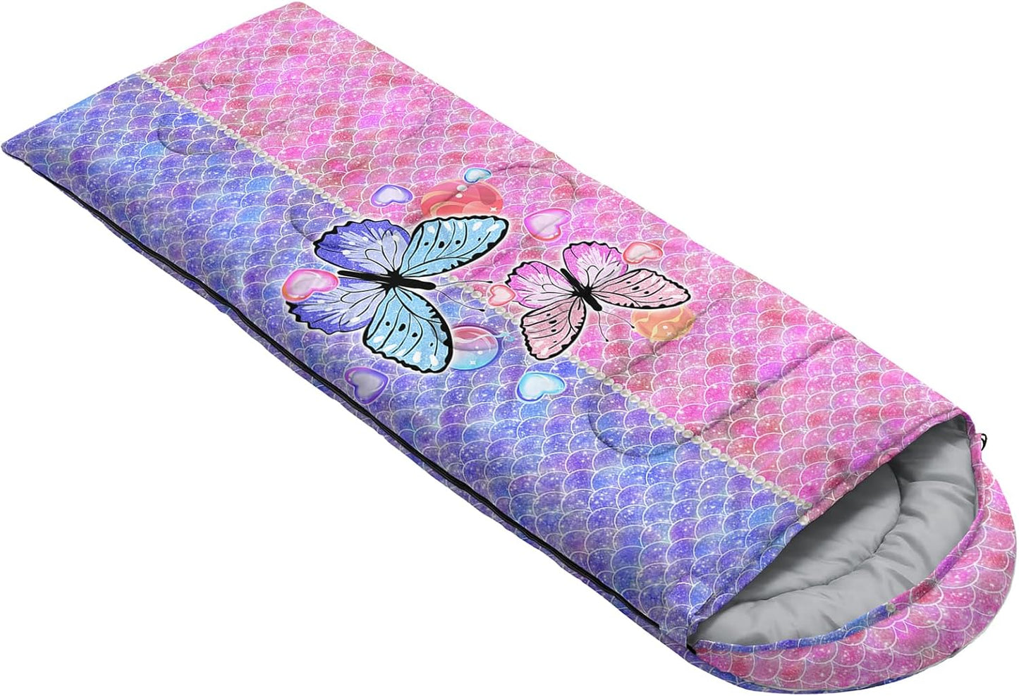 QOOMO Camping Sleeping Bags,3 Season Warm & Cool Weather,Lightweight,Waterproof Sleeping Bags for Adults & Kids,Traveling,and Outdoors,Camping Gear Equipment