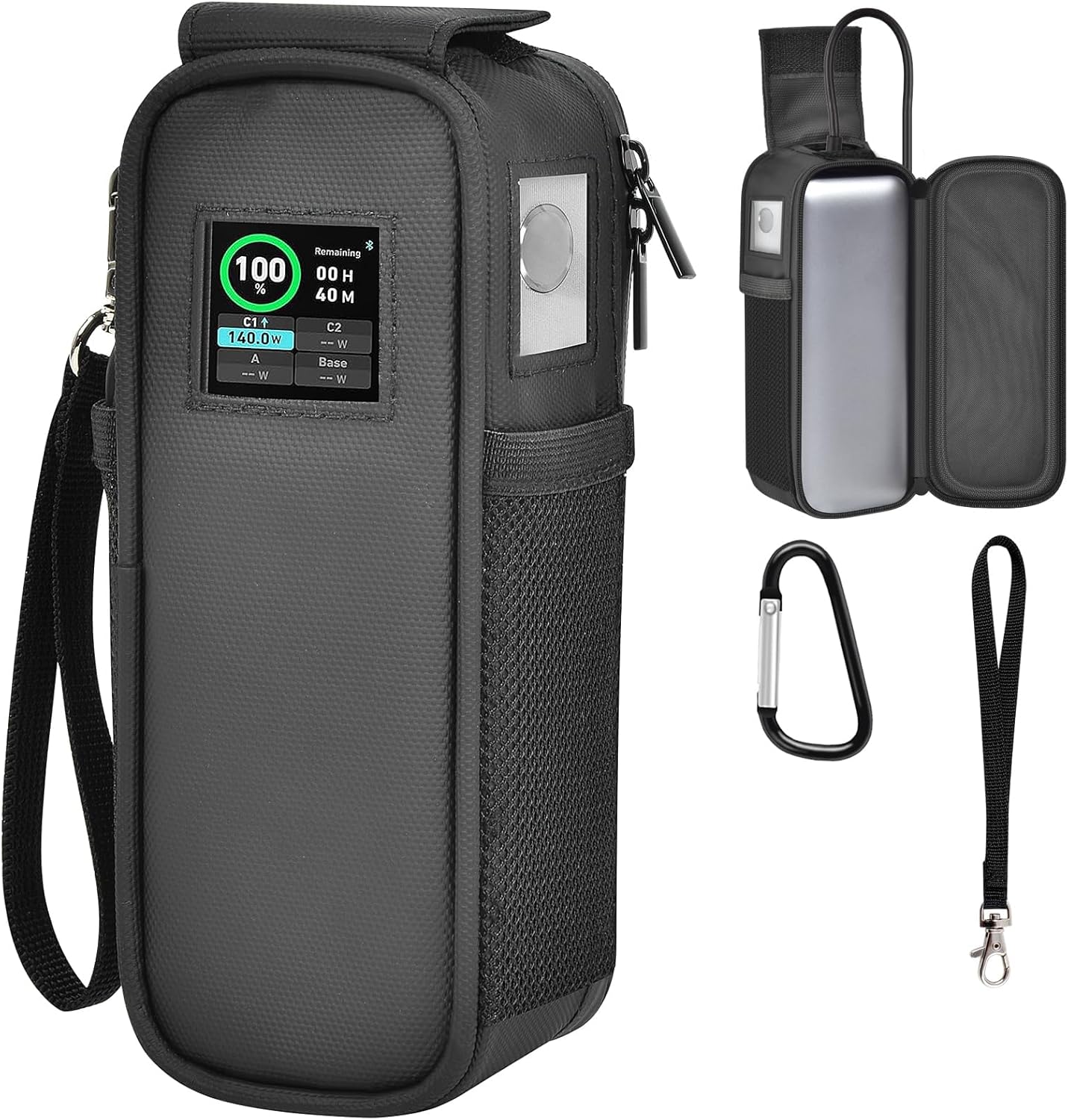 Case Compatible with Anker Prime 27,650mah Power Bank 250w, Laptop Phone Computer Battery Chargers Travel Carrying Holder for Anker 737 Portable Charger Fast Charging &USB Cables, Adapters (Bag Only)