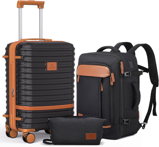 Joyway Expandable Carry on Luggage Sets Airline Approved, Lightweight Hard Shell 20 Inch Carry-on Suitcase with Spinner Wheels