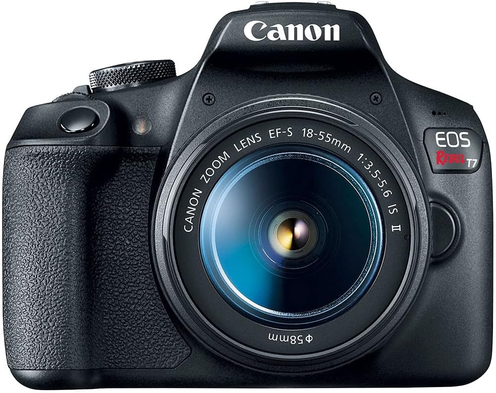 Canon EOS Rebel T7 DSLR Camera Kit | 24.1MP APS-C Sensor with EF-S 18-55mm Lens | Full HD 1080p Video Compact Beginner-Friendly Photography (2727C002) + Canon 50mm Lens + Bag + 64GB Card