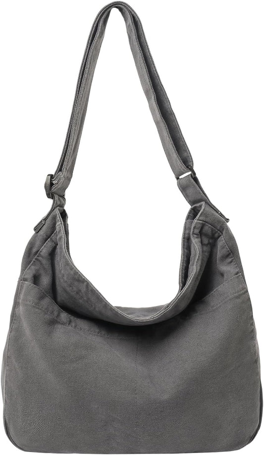 Canvas Messenger Bags for Women Crossbody Bag for School Hobo Men Cute Large Shoulder Lightweight Tote