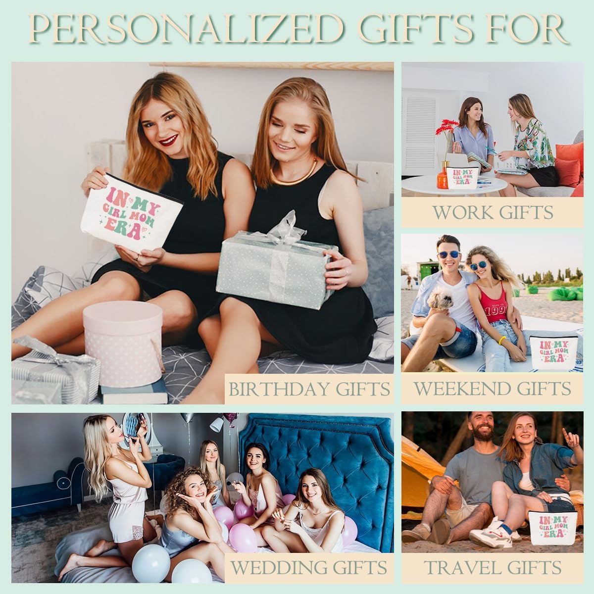 Mom Gifts Makeup Bag Moms, Mother Cosmetic Bag, Gifts for Mom from Daughter, Mama Mother's Day Birthday Gift, Appreciation Christmas Toiletry Zipper Bags, Organizer, Cosmetic Pouch