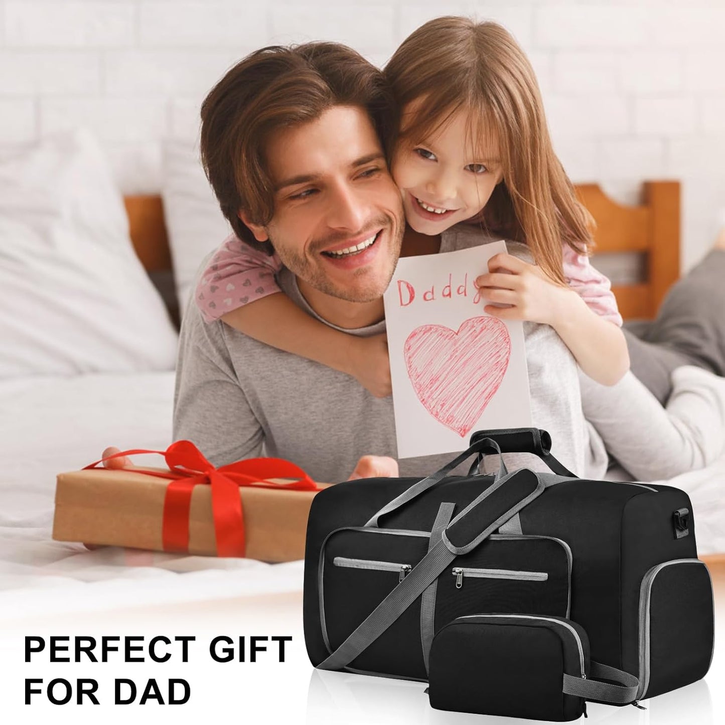 Felipe Varela Duffle Bag with Shoes Compartment and Adjustable Strap,Foldable Travel Duffel Bags