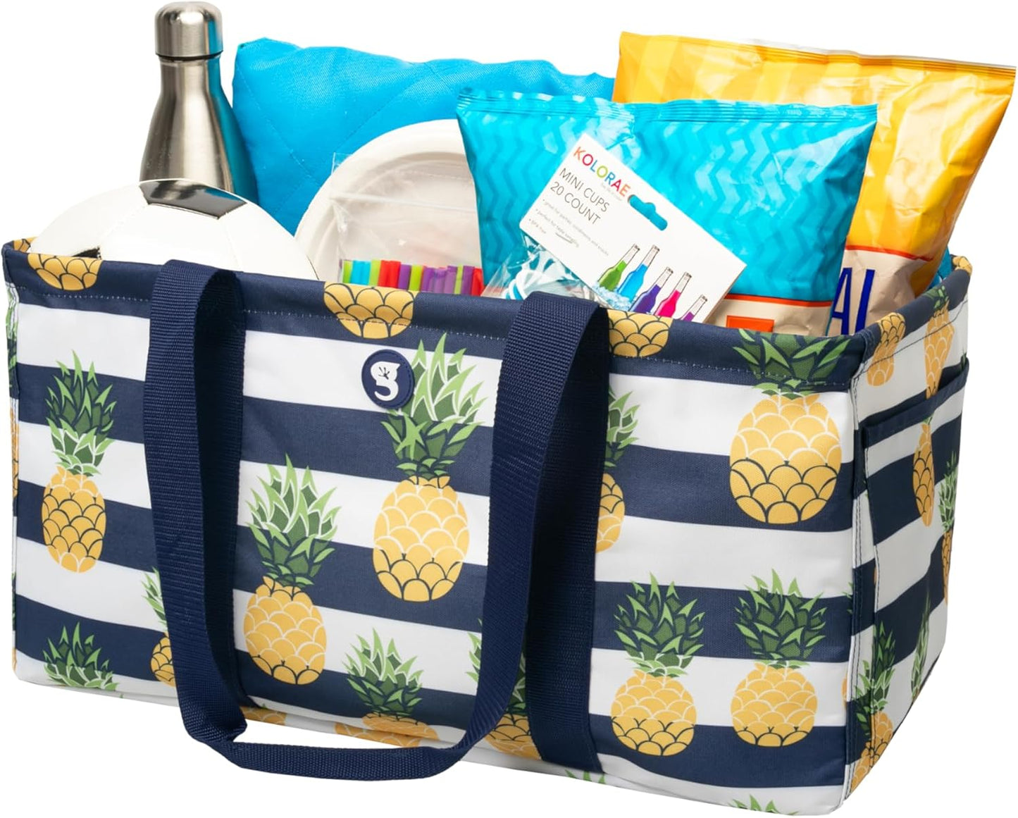 geckobrands Large Utility Tote - Durable Multipurpose Bag for Beach, Travel, Shopping & Outdoor Activities