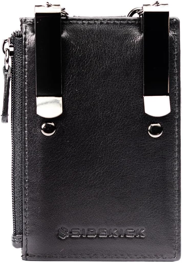 RFID Blocking Boot Wallet with Security Chain & Zipper Lock – Genuine Leather Wallets for Men