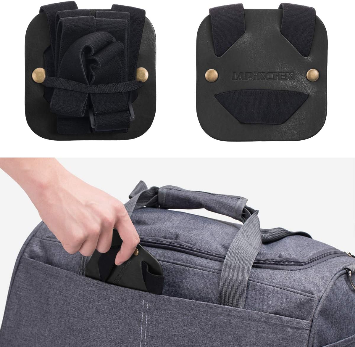 Luggage Straps for Suitcases,Travel Belt for Luggage Over Handle, Adjustable High Elastic Luggage Straps for Suitcases TSA Approved for Connecting Your Luggage (Black)