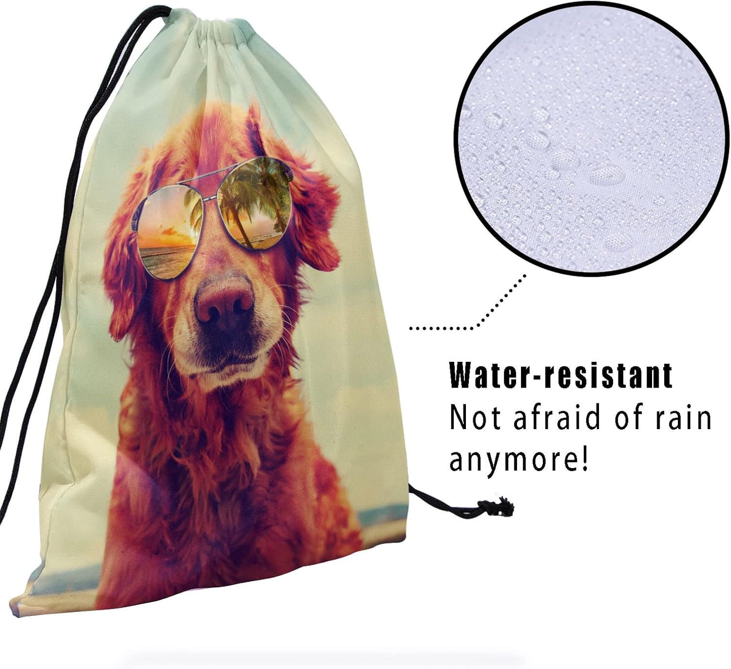 Nerxy Pet Gymnastics Grip Bag Dog Cat Drawstring Grip Bags Puppy Shoe Bag Gym Storage Pouch