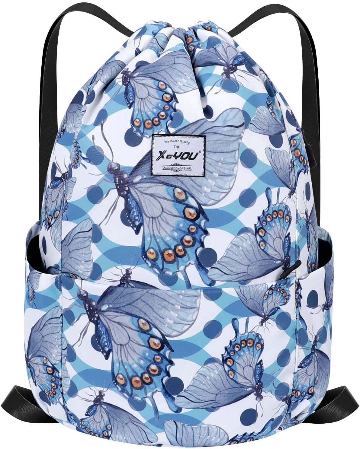 XEYOU Drawstring Sports Backpack Lightweight Gym Yoga Sackpack Shoulder Rucksack Casual Outdoor Daypack for Women and Men