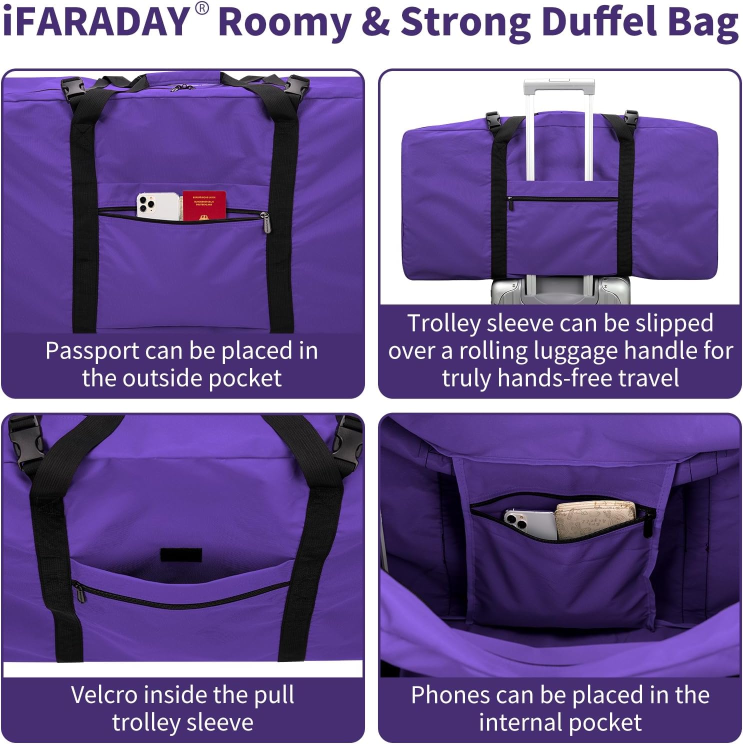 110L Extra Large Duffel Bag 32.5 inch Travel Duffle Bag lightweight Luggage Storage Bag for