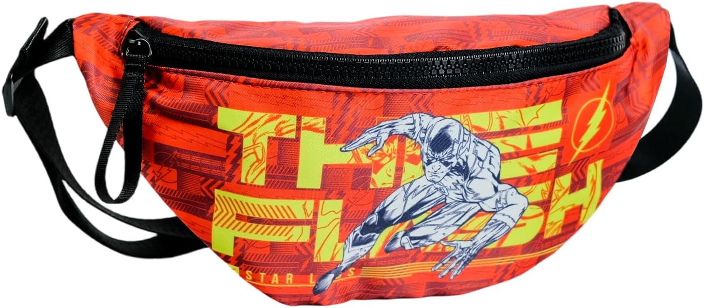 Red Fanny Pack Superhero Lightweight, Hands Free Crossbody Bag Phone Wallet Keys Bag for Christmas Birthday Gift
