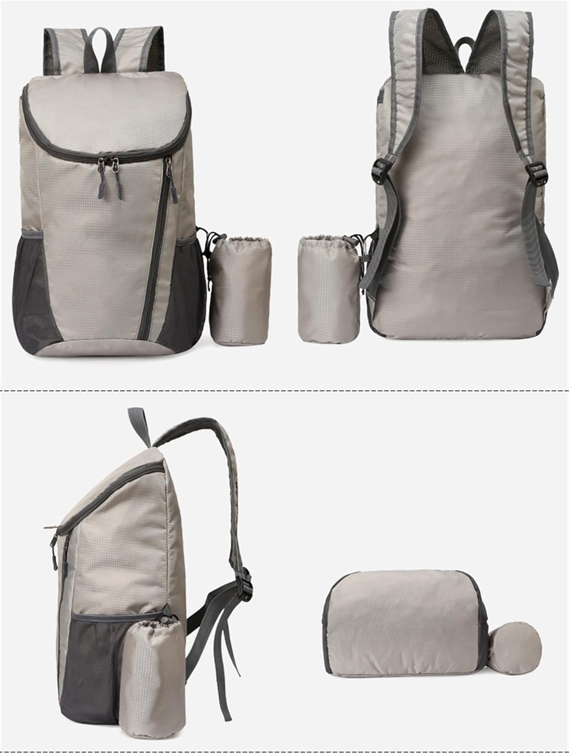 Portable Foldable Backpack Folding Mountaineering Bag, Ultralight Outdoor Cycling Rucksack, Travel