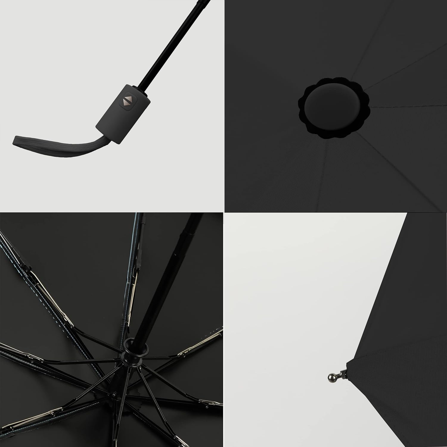 BAODINI Small UV Protection Travel Umbrella Compact for Rain and Sun UPF 50+ Windproof Portable 42