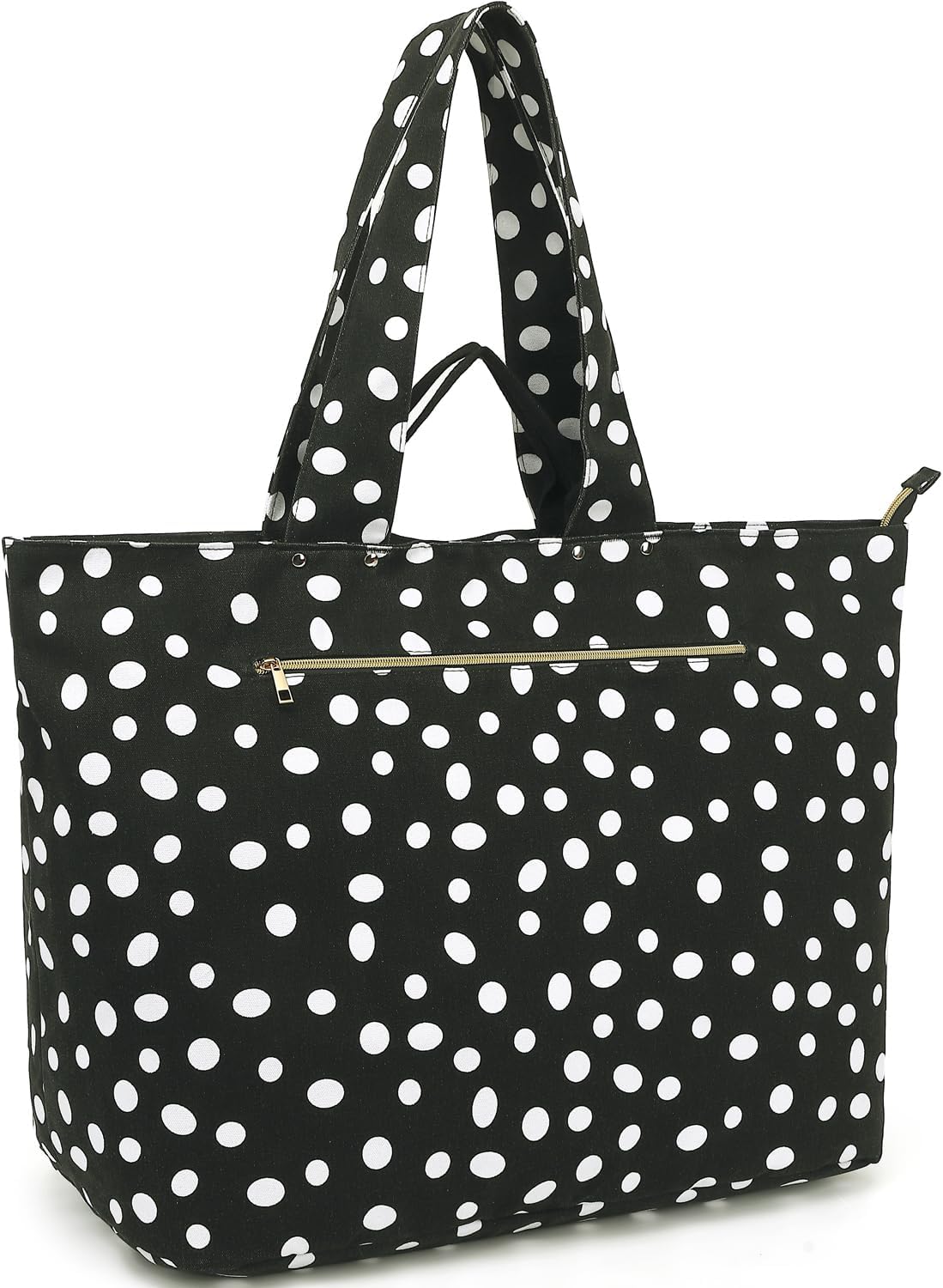 Large Beach Bag for Women, Waterproof Travel Tote Bag with Lunch/Wet Pocket for Weekender, Sandproof, Zipper Closure