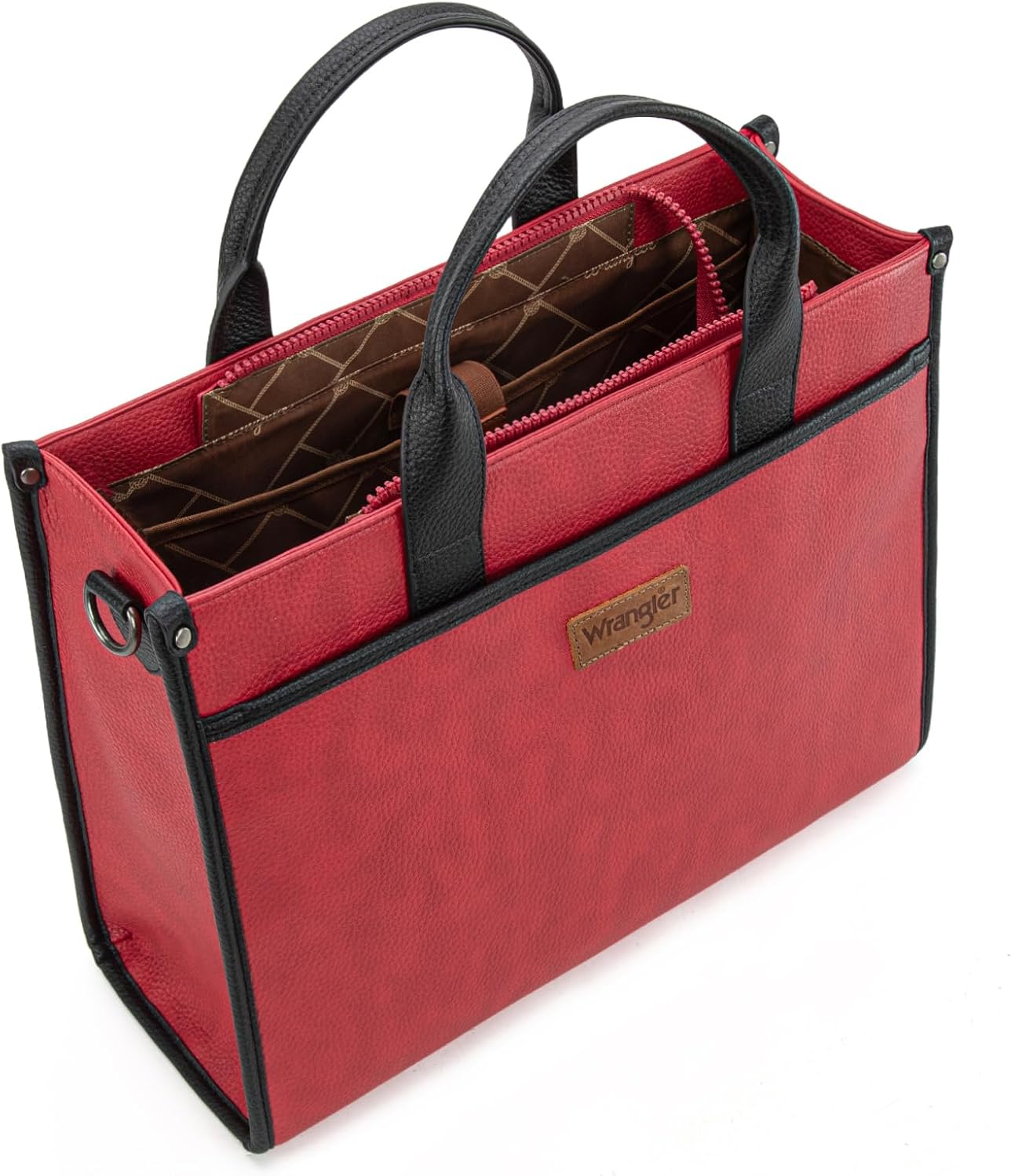 Wrangler Laptop Bag for Women 15.6 Inch Vintage Work Tote Bag for Business Briefcase Handbag with Adjustable Shoulder Strap