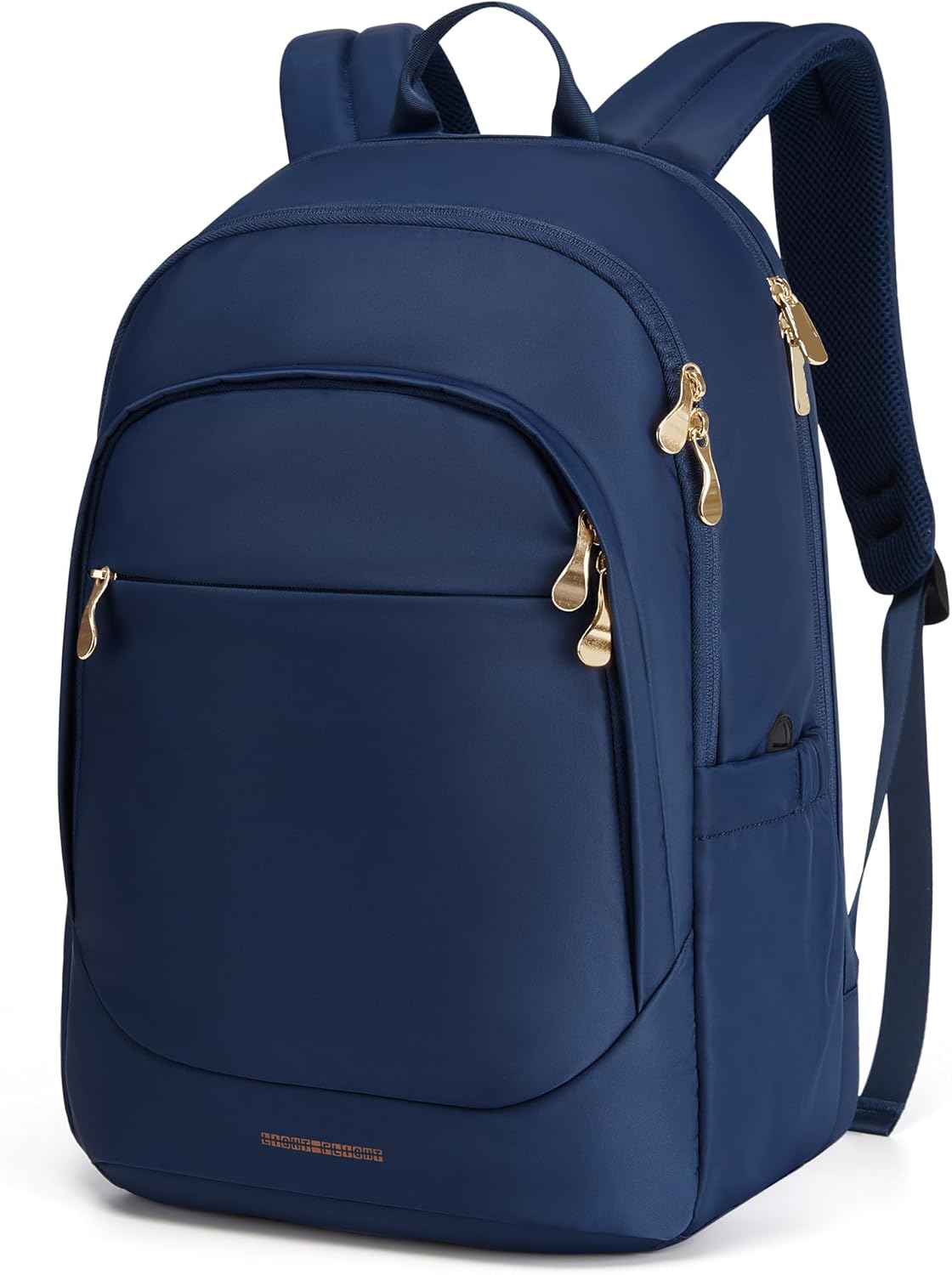 LIGHT FLIGHT Travel Laptop Backpack Women, 15.6 Inch Laptop Backpack with USB Charging Hole, Water Resistant College Bookbag, Large Capacity Black Computer Backpacks for Work, Blue