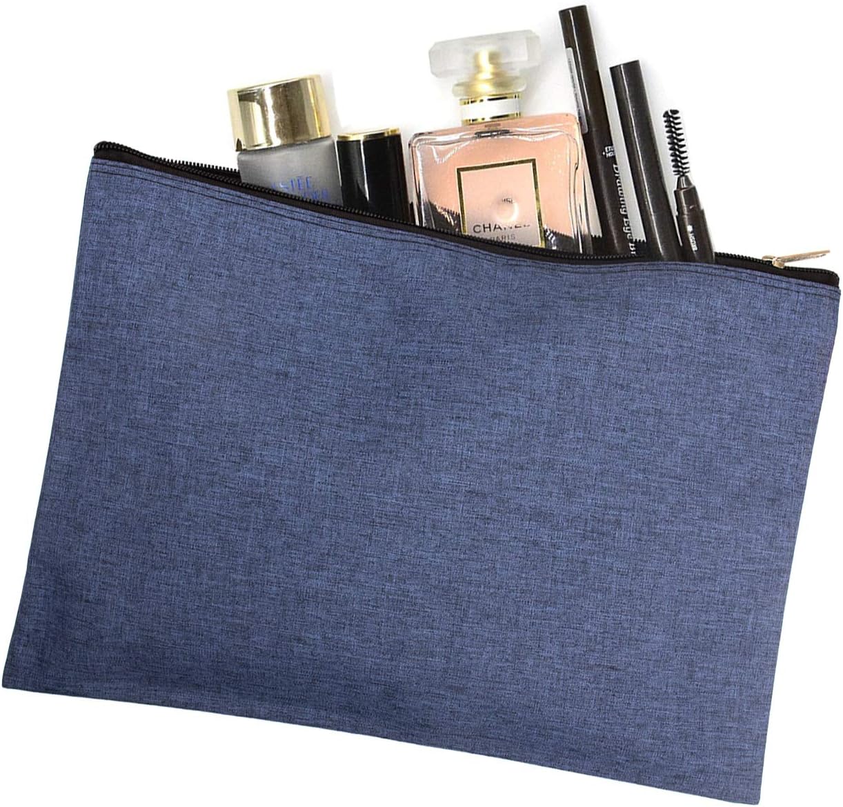 5 Pack Canvas Zipper Tool Bag Set, 13.3 x 9.4 14.4oz Heavy Duty Waterproof Multipurpose Utility Multi Tool Storage Pouch Case for Organizing and Sorting Household Tools, Spare Parts (5 Colors)