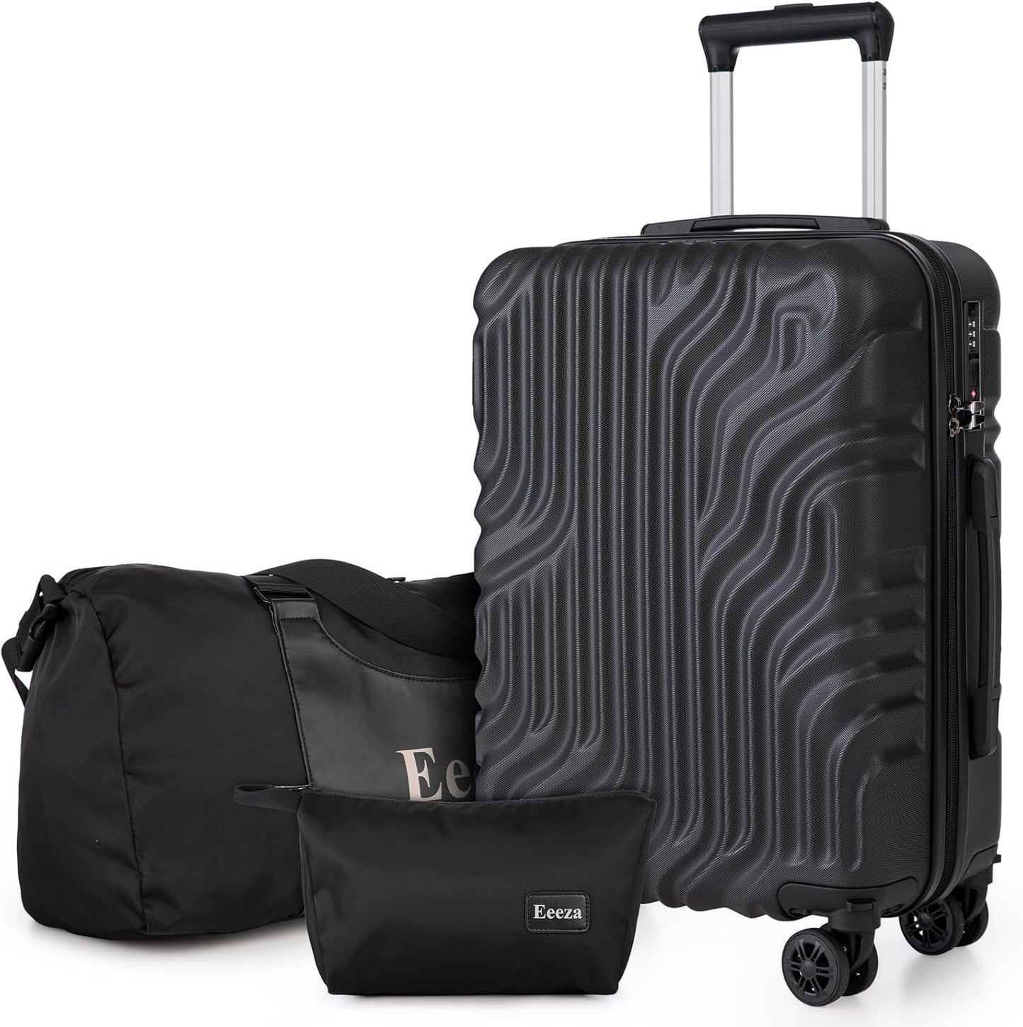 Suitcase Set 3 Piece 20-inch Carry on Luggage with Wheels ABS Hard Shell Lightweight and TSA Lock