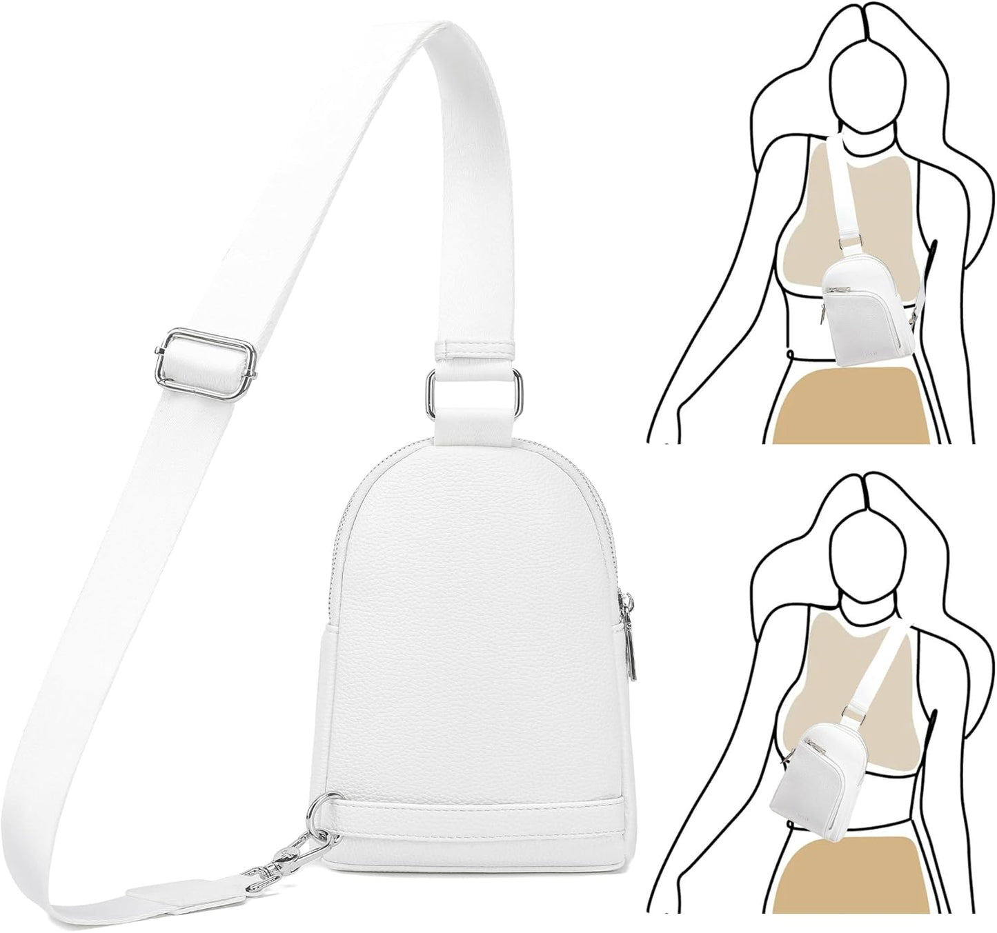 INICAT RFID Blocking Sling Bag Anti Theft Crossbody Bags for Women Travel Fanny Pack Cross Body for Woman Chest Bag