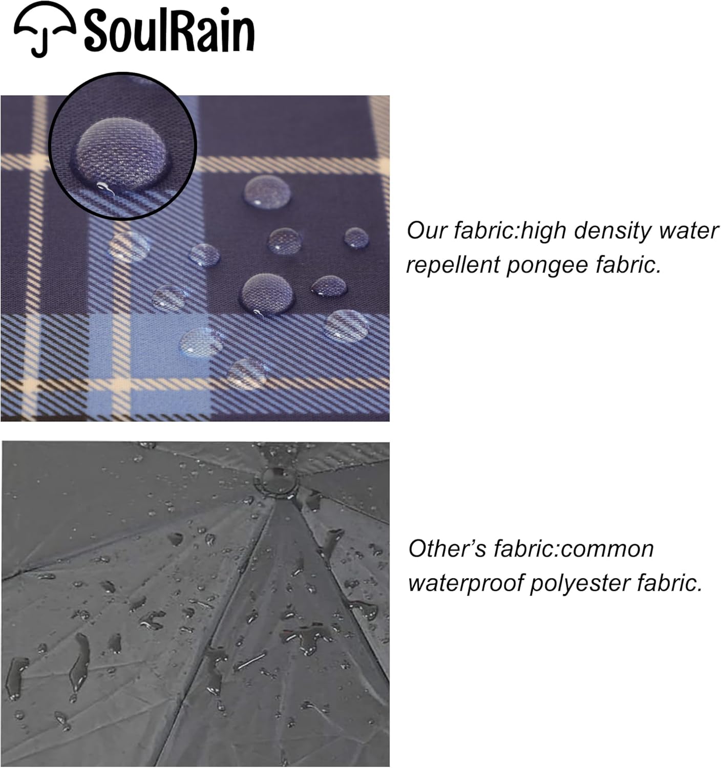 SoulRain 50 Inch Large Stick Umbrella Windproof Automatic Open Oversized J Handle Umbrellas for Men and Women Unbreakable Strong Travel Golf Umbrella