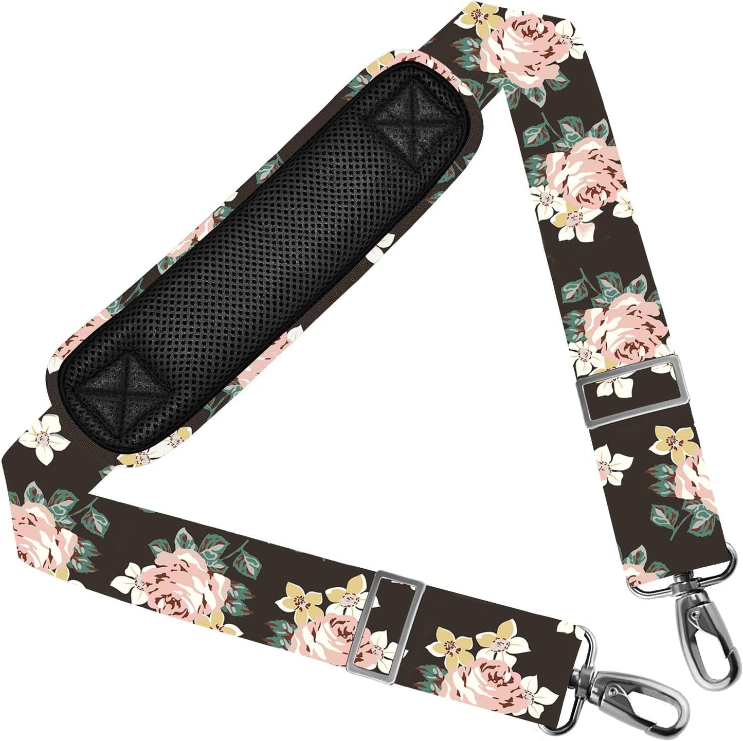 ZINZ Shoulder Strap 58" Ultra-Thick Fixed Padded and Adjustable Buckles Crossbody Strap for Briefcase Laptop Bag Luggage