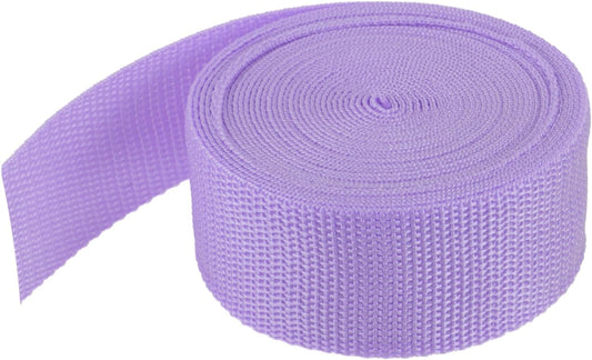 MECCANIXITY Lightweight Polypropylene Webbing Strap 1 1/2" 5 Yard Backpack Strapping Band Lavender Purple for Outdoor Luggage Cargo Straps