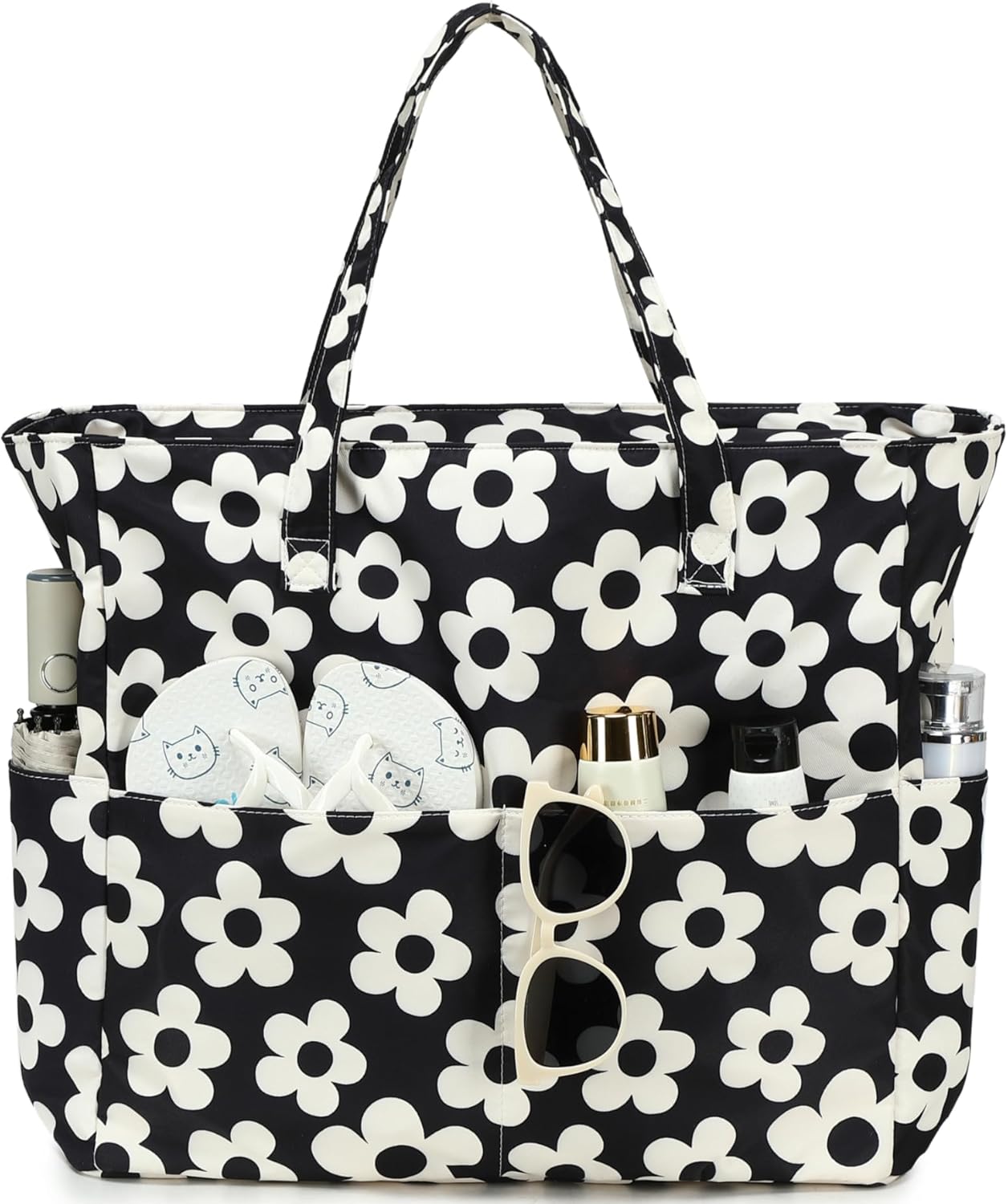 Bluboon Waterproof Beach Tote Pool Bags for Women Ladies Extra Large Carry On Bag With Wet