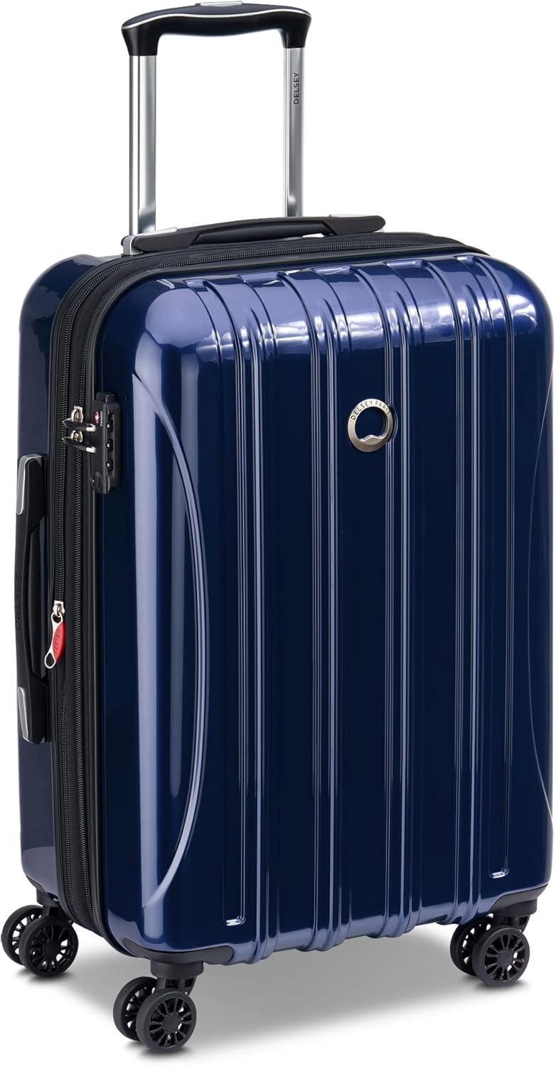 DELSEY PARIS Helium Aero Hardside Expandable Luggage with Spinner Wheels, Blue Cobalt, 2-Piece Set