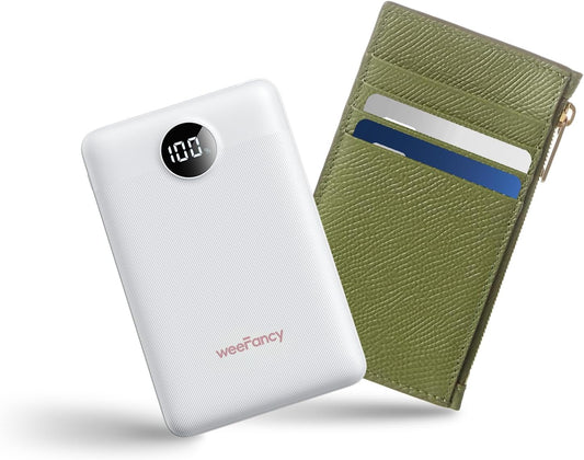 Small Portable Charger Power Bank 10,000 mAh, Upgraded Compact Battery Pack for Phone Charging, PD3.1 & QC Fast Charging Mini Travel Power Bank for iPhone/Samsung/Google/Tablet/AirPod (White)