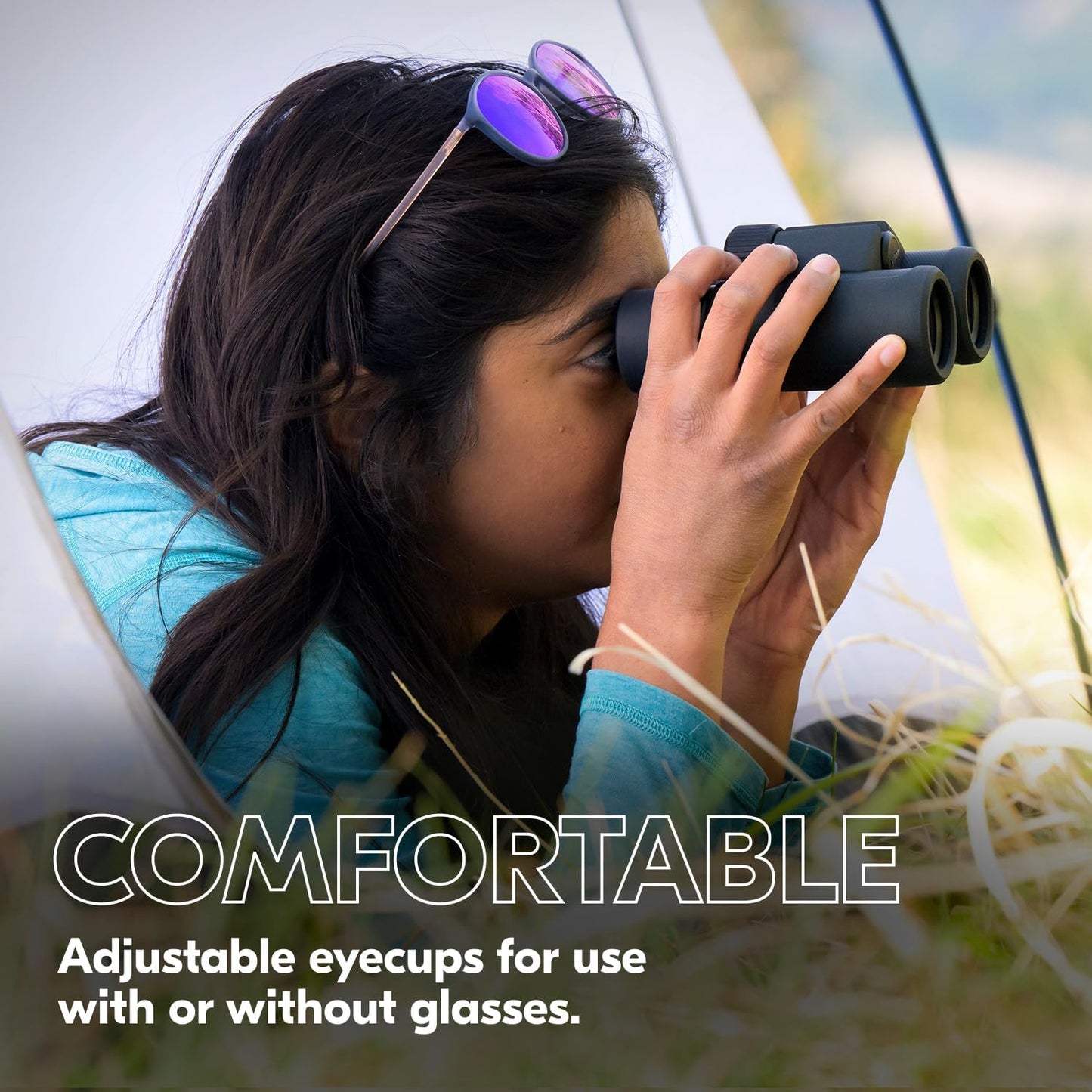 Nikon PROSTAFF P3 10x30 Binocular | Waterproof, fogproof, rubber-armored compact Binocular, wide