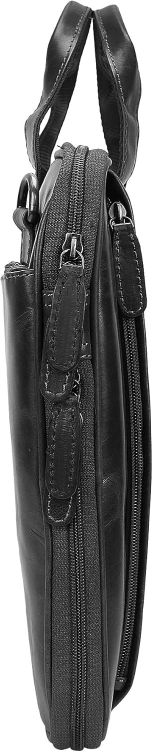 Pitaara Genuine Leather Messenger Laptop Bag For Men And Women, Fits Laptop Size 16"