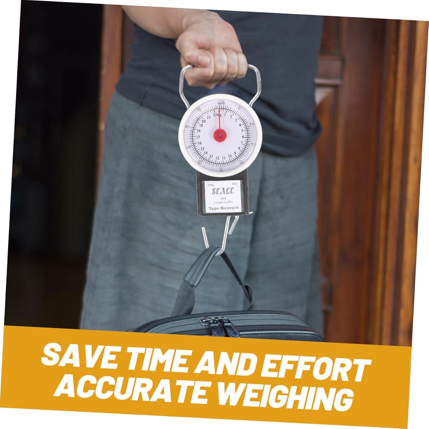 HANABASS Hanging Scale for Luggage Portable Analog Scale LCD Screen Lightweight Easy to Carry