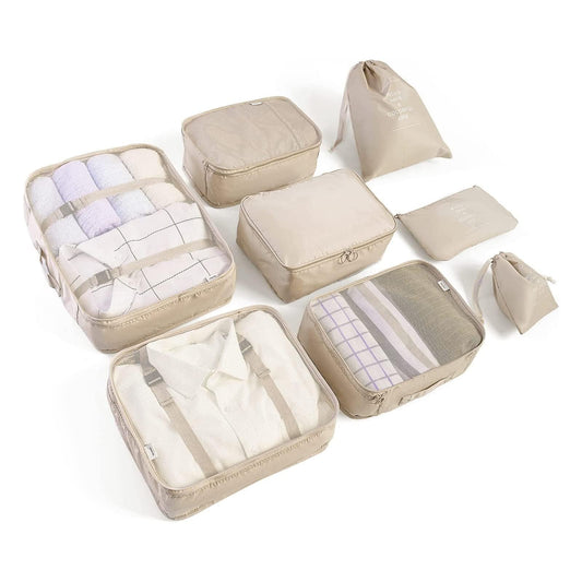 LANSKLBD 6/8 Set Packing Cubes for Suitcases Travel Luggage Packing Organizers,Travel Accessories