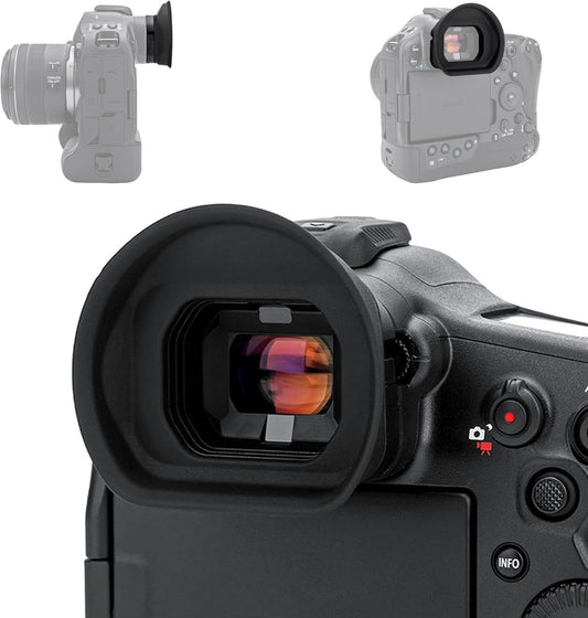 Extended EOS R1 Eyecup Eye Cup Eyepiece, Soft Silicon Camera Viewfinder Eyeshade Cover Protector Special Designed for Canon EOS R1 Mirrorless Camera Replaces Canon ER-I/ER-IE Rubber Eyecup