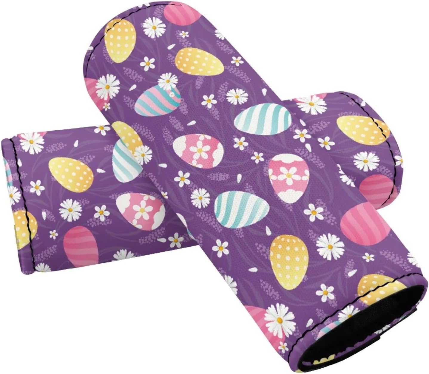 Eggs Suitcase Handle Protection Sleeve Cover Set Easter Luggage Handle Wraps for Suitcase Travel Accessories for Women Girls Gifts