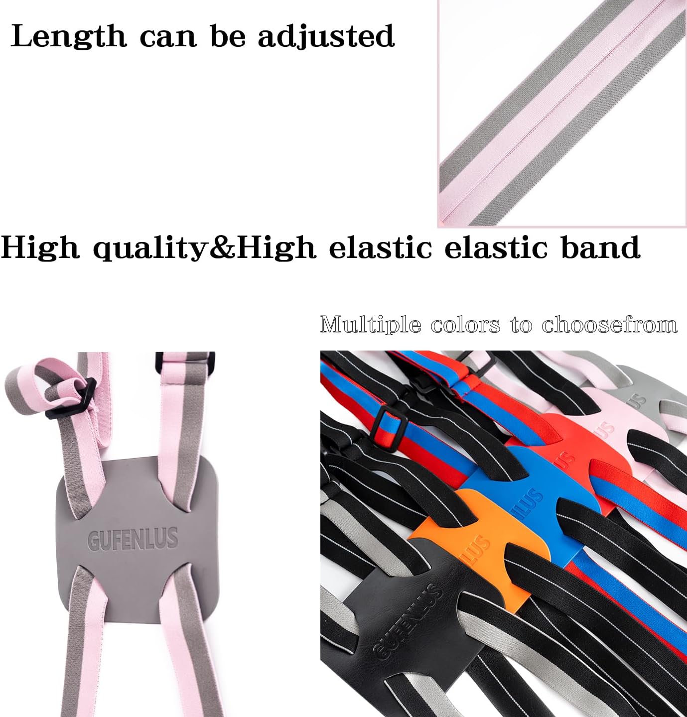Travel Belt for Luggage Straps Add a Bag Bungees Luggage Strap Over Handle Suitcases Belt for Carry On Bag Elastic Belt Adjustable Suitcase Strap Airport Travel Accessories (Pink/Grey 1pcs)