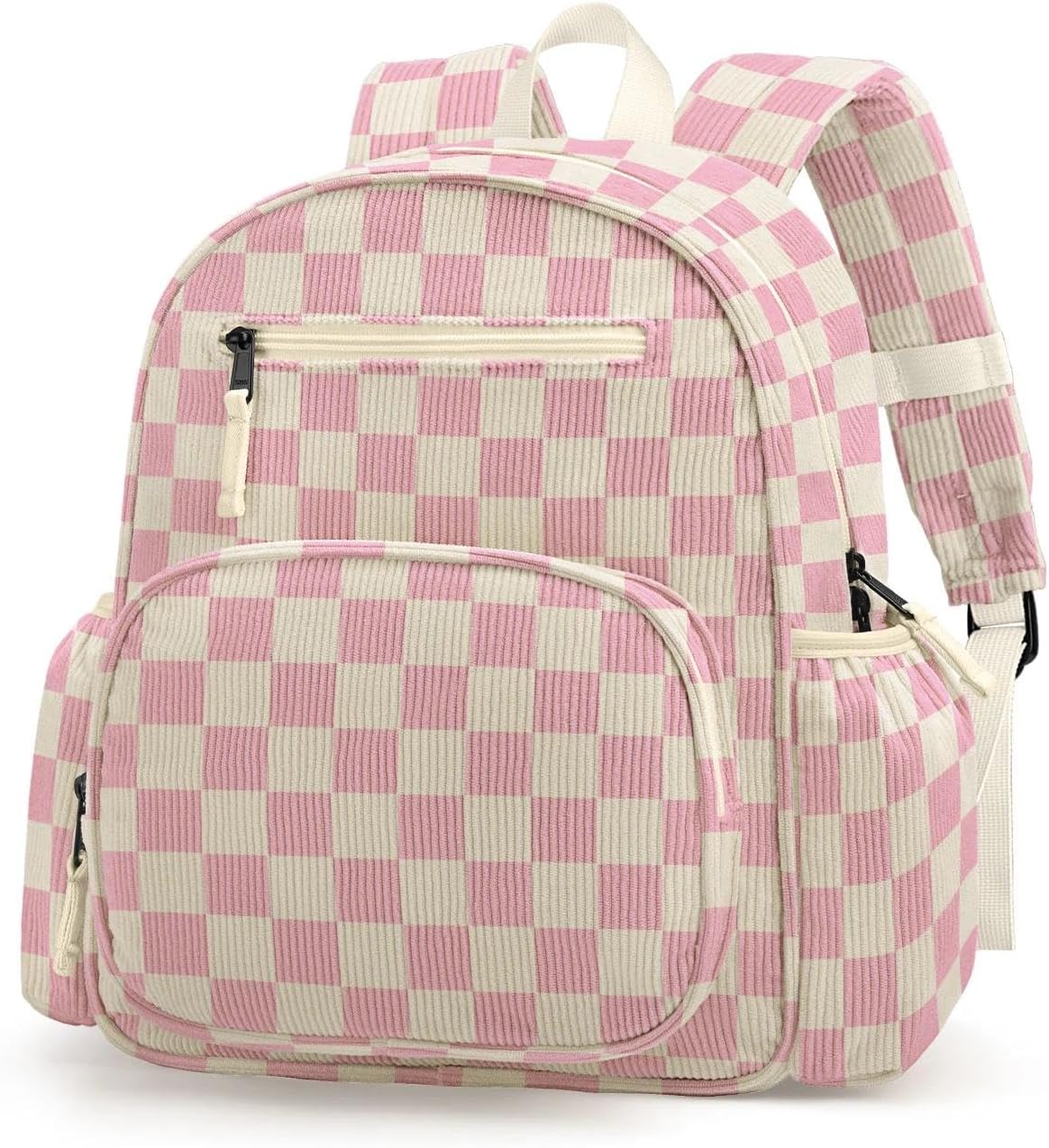 Corduroy Kids Backpack for Girls, Girls Backpack 5-9, Kindergarten Elementary School Bookbag for