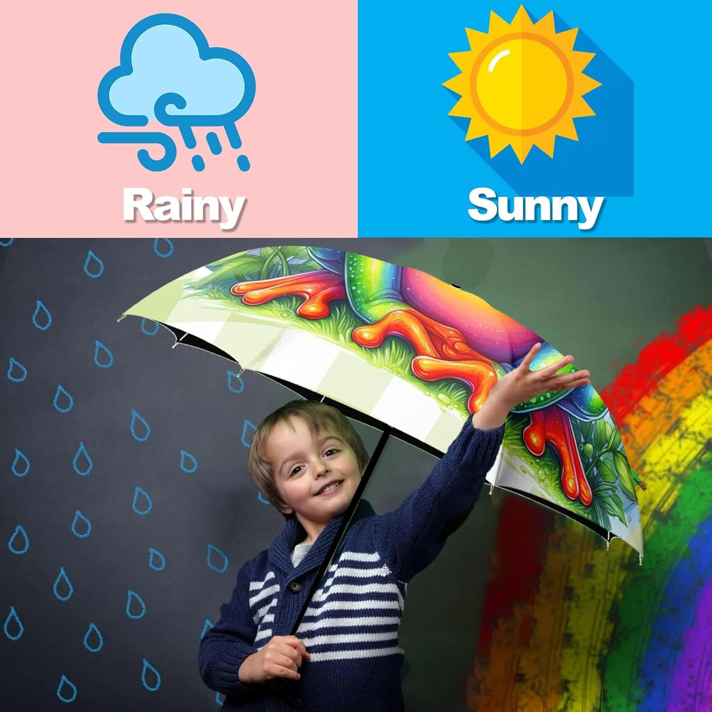 Small Travel Folding Umbrella for Girl, Portable, UV, SunShade, Compact, Automatic, Rain & Wind