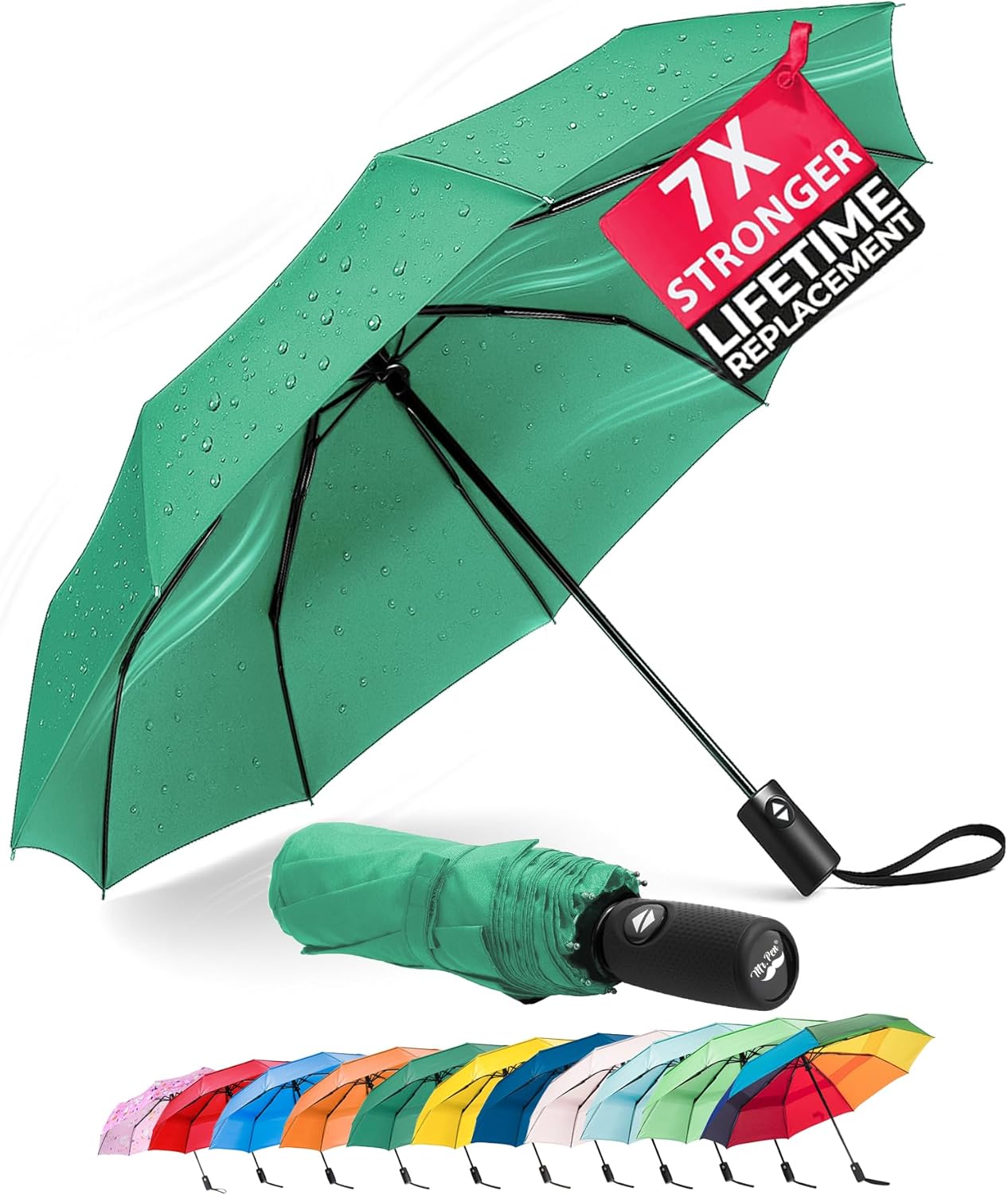 Mr. Pen- Windproof Travel Umbrella, Automatic Umbrellas for Rain, Compact