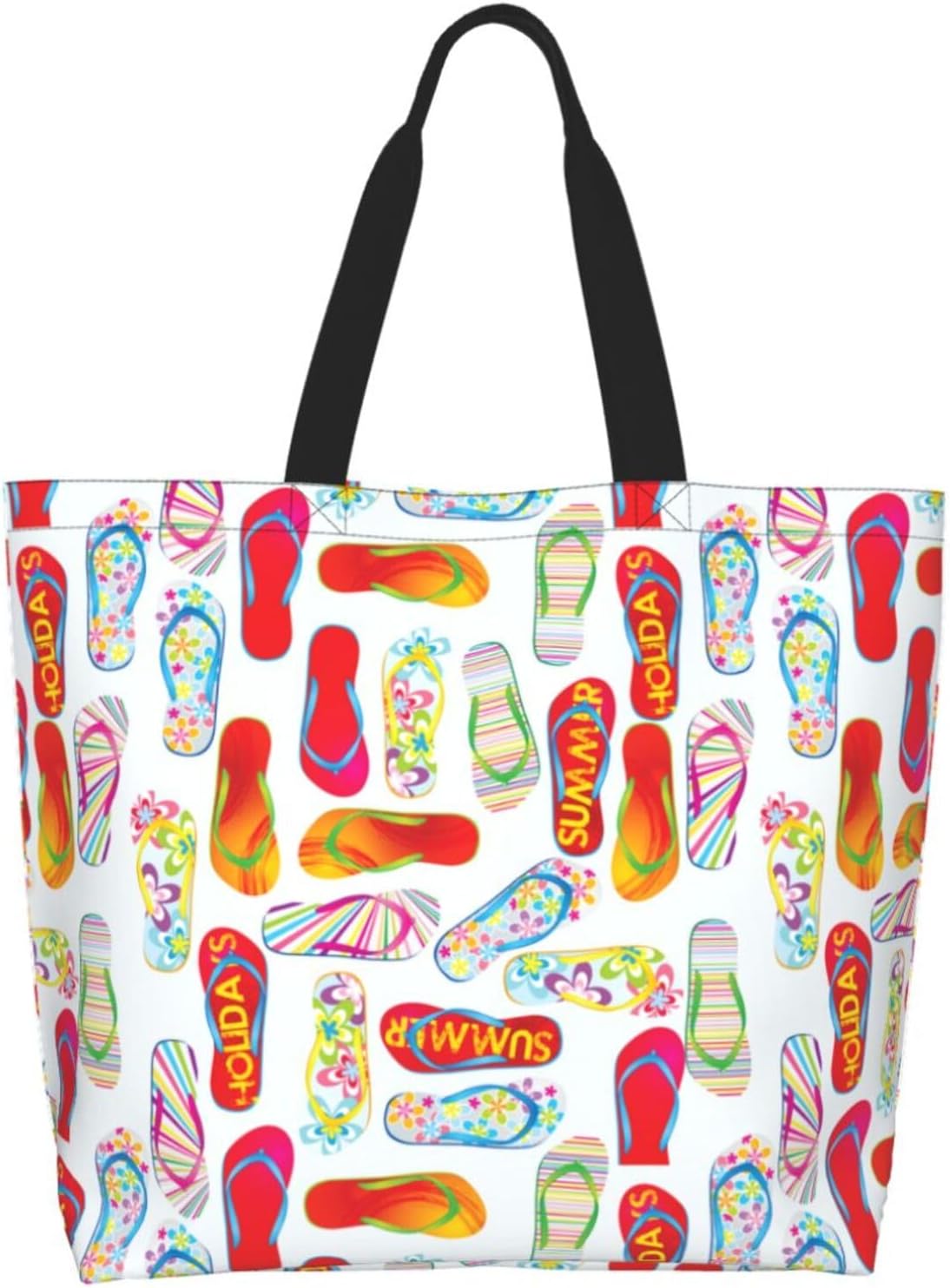 Tote Bag Beach Bag for Women Reusable Grocery Large Shopping Shoulder Bag Travel Handbag