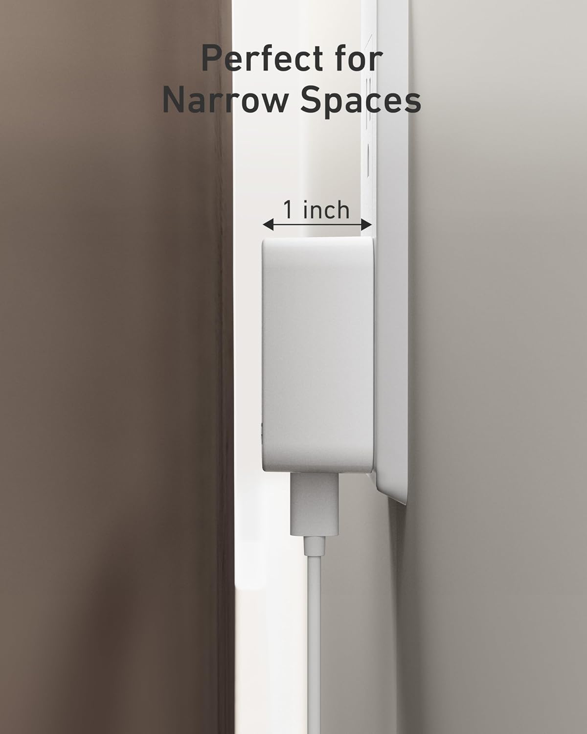Nekmit 67W Flat USB C Charger Block, 3-Port GaN Fast Wall Charger, USB C Wall Plug for MacBook